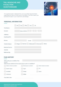 TMD Assessment Sheet